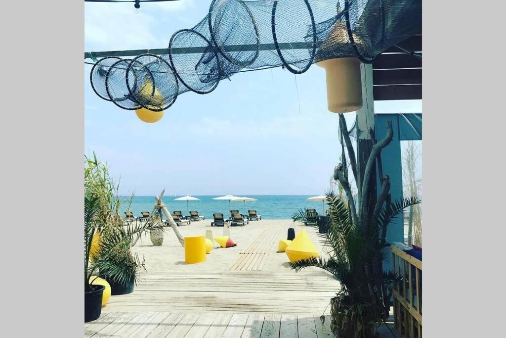 Barcaresa-Villa Sur Le Sable Vue Mer Panoramique Piscine Clim Wifi Le Barcarès Exterior foto